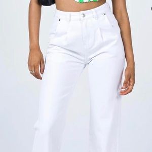 Princess Polly - Jerry denim jeans white 🦴